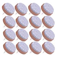PandaHall Elite 50pcs Furniture Glide Heavy Duty Nail On Felt Pad Slider Glide Pads Floor Protector for Wooden Furniture Chair Tables Stools Drawer Leg Feet, 28mm