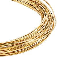 BENECREAT 20 Gauge 33 Feet Square Brass Wire Half Hard Yellow Brass Wire for Jewelry Beading Craft Work