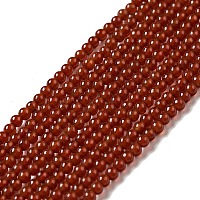 Natural Chalcedony Beads Strands, Round, 2mm, Hole: 0.3mm, about 223pcs/strand, 15.35''(39cm)