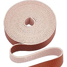 GORGECRAFT Lychee Pattern Leather Strap 78 Inch Long 0.5 Inch Wide Flat Cord Brown Leather Belt Strips for Crafts DIY Projects Clothing Pet Collars Traction Ropes Belt Keychains Wrapping