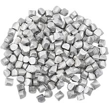 CHGCRAFT 300g Aluminum Beads Special Purpose Steel Mill for Art Experiments Production Industry Welding Metal Fittings DIY Crafts Supplies, Silver 9.5~10.5x10x9 mm