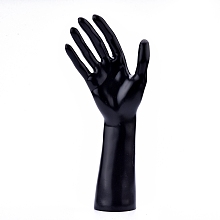 Honeyhandy Plastic Mannequin Female Hand Display, Jewelry Bracelet Necklace Ring Glove Stand Holder, Black, 5.5x10.5x25cm