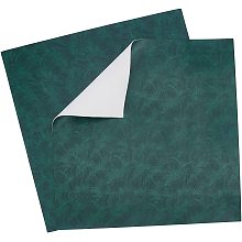 GORGECRAFT 2Pcs Leather Sheet 11.8" Square Crafting Leather Full Grain Buffalo Crazy Horse Leather Sheets 1.2mm Thick for Belt Purses Wallets Earrings Leather Handicraft, Dark Green