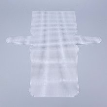 Honeyhandy Plastic Mesh Canvas Sheets, for Embroidery, Acrylic Yarn Crafting, Knit and Crochet Projects, White, 41.8x45.8x0.15cm, Hole: 2x2mm