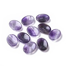 ARRICRAFT Natural Amethyst Massager, Worry Stone, Oval, 40x30x9mm