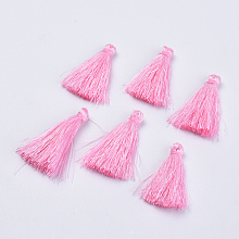 Honeyhandy Polyester Tassel Pendant Decorations, Pearl Pink, 42~45mm