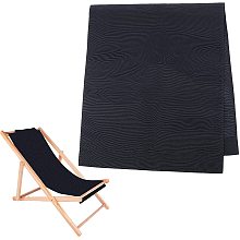 AHANDMAKER Beach Sling Chair Replacement Fabric, Black Casual Simple Beach Chair Replacement Oxford Cloth for Home Beach Chair Protect Replacement (44.69x17.13inch)