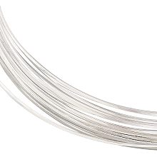 BENECREAT 23 Gauge 16 Feet Silver Square Copper Wire, Bendable Metal Craft Wire for Necklace Bracelet Making and Handmade Project