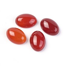 Honeyhandy Natural Carnelian Cabochons, Oval, 14x10~10.5x4~5mm