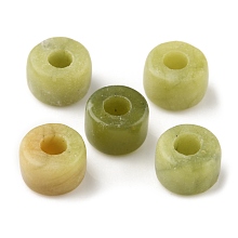 Honeyhandy Natural Xinyi Jade/Chinese Southern Jade Beads, Column, 8x5.5~6mm, Hole: 3~3.2mm