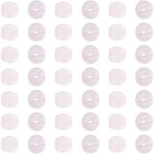 HOBBIESAY 1 Strand Natural Rose Quartz Beads Strands 4-4.5mm 150pcs Gemstone Disc Loose Beads Flat Round Large Hole Stone Loose Beads for DIY Jewelry Making, Hole: 0.9mm