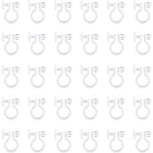 arricraft 200PCS Platic Earring Components Clear Clip-on Earring Converter Clip-on Earring Findings for DIY Non Pierced Earring Making Supplies