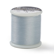 MIYUKI Beading Nylon Thread B, 330 DTEX/0.203mm/0.008", for Seed Beads, #3, Aqua, 55 yards(50 meters)/roll