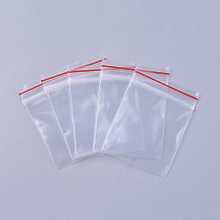 Plastic Zip Lock Bags, Resealable Packaging Bags, Top Seal, Self Seal Bag, Rectangle, Clear, 40x30mm, Unilateral Thickness: 2.3 Mil(0.06mm)