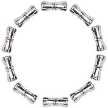 Pandahall Elite 10 Sets 0.04in/1mm Small Stainless Steel Screw Clasps Necklace Clasp Column Clasp Connector Metal Jewelry Clasp for Bracelet Necklace Jewelry Making Findings