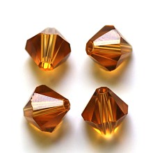 Honeyhandy Imitation Austrian Crystal Beads, Grade AAA, Faceted, Bicone, Peru, 8x8mm, Hole: 0.9~1mm