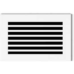 AHANDMAKER Acrylic Air Vent Cover, Stripe Pattern Air Vent Covers Register Overall White Finish Decorative Covers Decorative White Register Grille for Walls & Ceilings, 7.8" x 11.8"