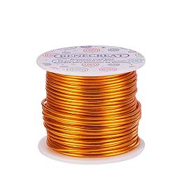 BENECREAT 18 Guage Aluminum Wire Length 492FT Anodized Jewelry Craft Making Beading Floral Colored Aluminum Craft Wire - Gold