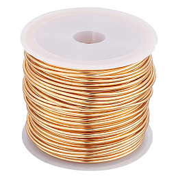 Honeyhandy Copper Craft Wire, Round Wire, Gold, 16 Gauge, 1.3mm, about 10m/ roll