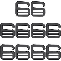 OLYCRAFT 10pcs 25mm G Hooks Buckles Adjustable Zinc Alloy Buckles Black Backpack Luggage Strap Buckle Outdoor Webbing Buckle Clip Strong Quick Release Buckles for Bags Belt Dog Collar