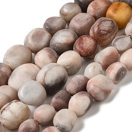 Natural Zebra Jasper Beads Strands, Nuggets, Tumbled Stone, 10~17x9~14x7~15mm, Hole: 1mm