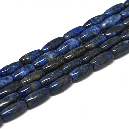 Honeyhandy Natural Lapis Lazuli Beads Strands, Rice, 12x5mm, Hole: 0.8mm, about 34pcs/strand, 15.55''(39.5cm)