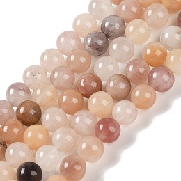 Honeyhandy Natural Quartz Beads Strands, Round, 8mm, Hole: 1mm, about 45~47pcs/strand, 15.16''(38.5cm)