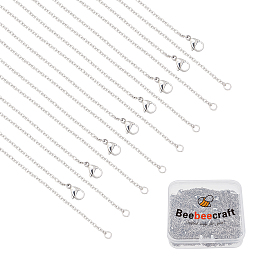 12 Pcs Stainless Steel Cable Chain Necklace Chains Bulk for Women Jewelry  Making 