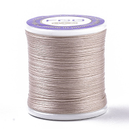 Honeyhandy Nylon 66 Coated Beading Threads for Seed Beads, Dark Salmon, 0.1mm, about 54.68 yards(50m)/roll