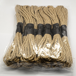 Honeyhandy Jute Cord, Jute String, Jute Twine, 2 Ply, for Jewelry Making, Camel, 5mm, about 5.46 yards(5m)/roll, 12bundles/bag