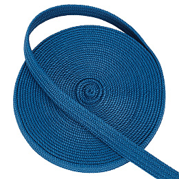 Imitation Leather Cord, for Samurai Handle Rope, Medium Blue, 12mm