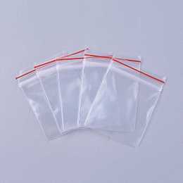 Plastic Zip Lock Bags, Resealable Packaging Bags, Top Seal, Self Seal Bag, Rectangle, Clear, 40x30mm, Unilateral Thickness: 2.3 Mil(0.06mm)