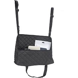 GORGECRAFT Car Handbag Holder Between Seats Car Net Purse Pocket Tissue Holder Storage Organizers Bag Barrier of Backseat Dog Automotive Consoles Purse Holder Mesh Large Capacity Pocket