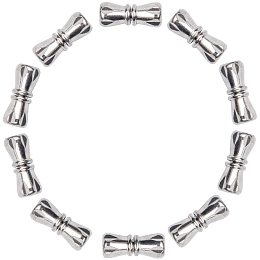 Pandahall Elite 10 Sets 0.04in/1mm Small Stainless Steel Screw Clasps Necklace Clasp Column Clasp Connector Metal Jewelry Clasp for Bracelet Necklace Jewelry Making Findings