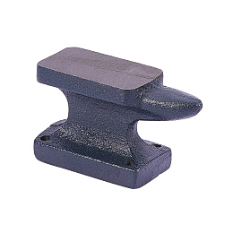 PandaHall Elite 1 Pack 1.34 Lb. Iron Horn Anvil Bench Block 22 oz. for Jewelry Making Black