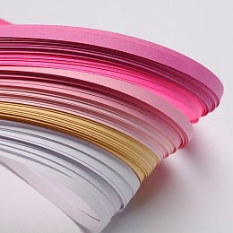 Honeyhandy 6 Colors Quilling Paper Strips, Gradual Pink, 530x5mm, about 120strips/bag, 20strips/color