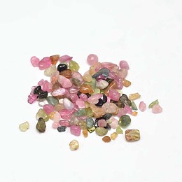 Honeyhandy Natural Tourmaline Chip Beads, No Hole/Undrilled, 3~9x1~4mm