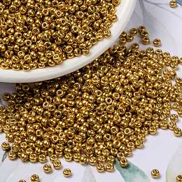 13/0 Clear/Gold Seed Beads-0363-89