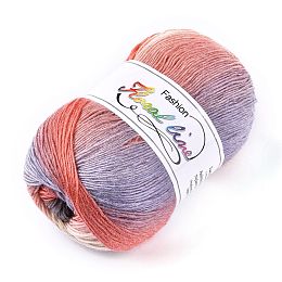 Honeyhandy Wool Knitting Yarn, Segment Dyed, Crochet Yarn, Colorful, 1mm, about 400m/roll