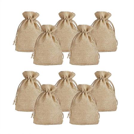 ARRICRAFT 100pcs Burlap Packing Pouches Drawstring Bags 3.7x5.3 Gift Bag Jute Packing Storage Linen Jewelry Pouches Sacks for Wedding Party Shower Birthday Christmas Jewelry DIY Craft, Peru