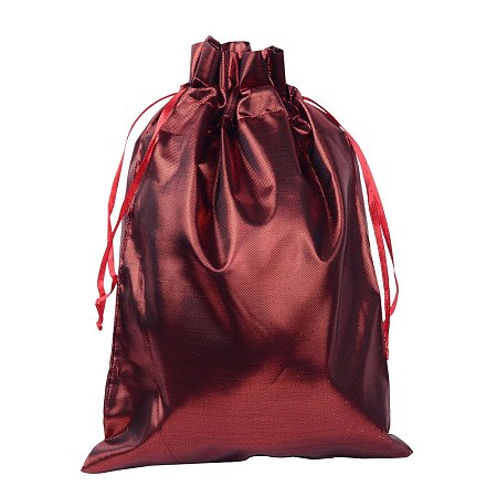 NBEADS 5 Pcs 9.0x6.3 Inch DarkRed Storage Bags Drawstring Bags Wedding Party Favors Jewelry Pouches Holiday Bags Gift Bags