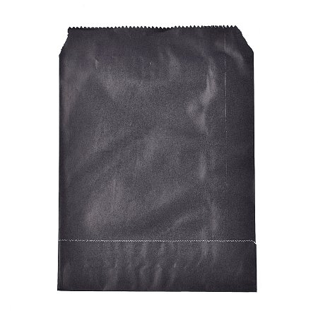 Honeyhandy Eco-Friendly Kraft Paper Bags, Gift Bags, Shopping Bags, Rectangle, Black, 18x13x0.02cm