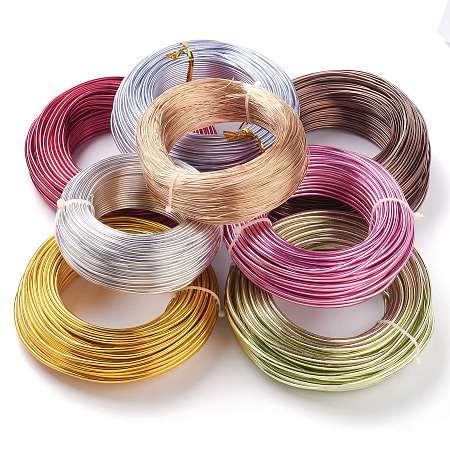 ARRICRAFT Aluminum Wire, Round, Mixed Color, 0.6~6mm, 250~500g/Roll