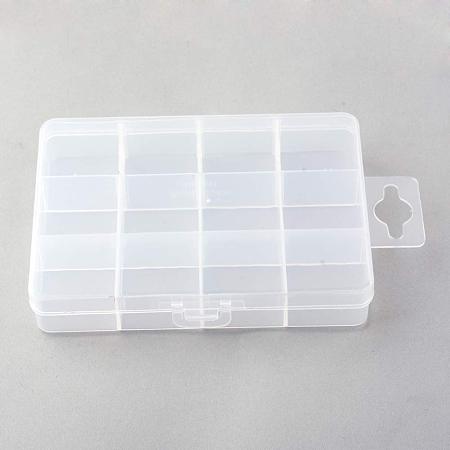 NBEADS 10 Pack Clear Plastic Jewelry Dividers Box Organizer, 12 Grids Adjustable Jewelry Bead Case Storage Container for Beads Small Items Craft Findings Storage