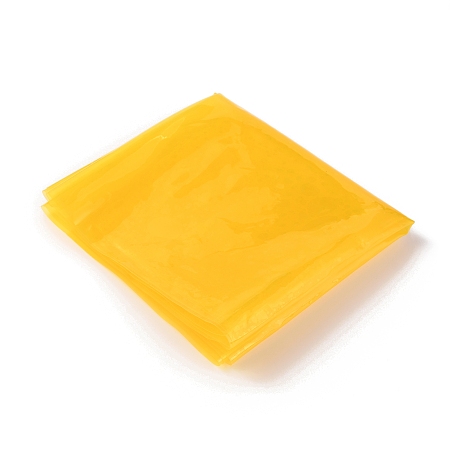 NBEADS Transparent TPU Soft Waterproof Fabric, for Raincoat Bag Translucent Table Cloth Making, Gold, 289x1240x0.2mm