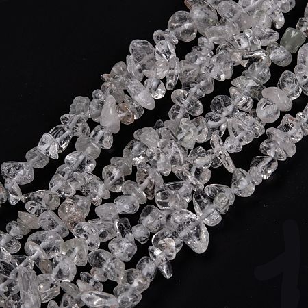 Honeyhandy Natural Quartz Crystal Beads Strands, Chip, 3~16x3~8mm, Hole: 0.7mm, 32.28''(82cm)