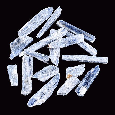 Honeyhandy Rough Raw Natural Kyanite Beads, Kyanite Shards, No Hole/Undrilled, Nuggets, 19~64x7~18x4~6.5mm
