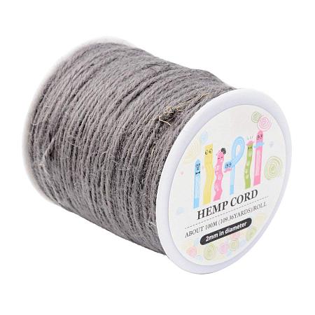 ARRICRAFT 1 Roll(100m, about 100 Yards) LightGrey Colored Jute twine Jute String for Jewelry Making Craft Project, 2mm