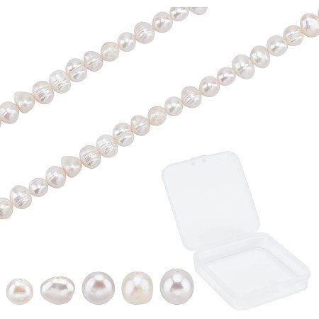 SUNNYCLUE 1 Box Seashell Color Natural Cultured Freshwater Pearl Beads Potato Loose Spacer Pearl Beads Strands for Women DIY Earring Necklace Bracelet Jewellery Making Crafts