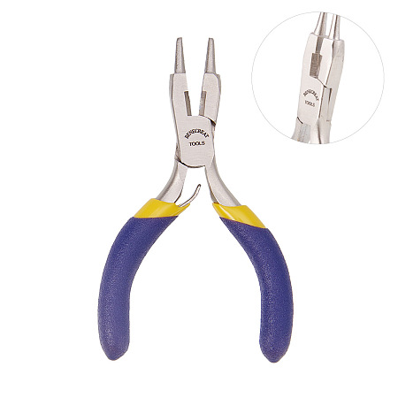 BENECREAT 3-Inch Mini Round Nose Pliers Wire Cutter - Professional